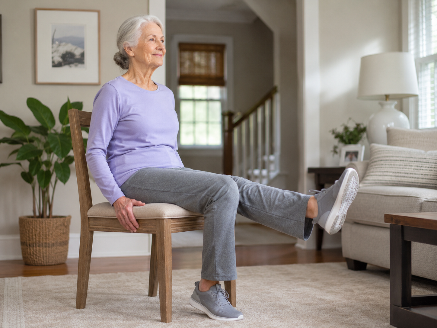 Gerontogimnasia sentada: ejercicios en silla para mayores